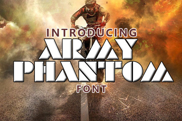 Army Phantom: A Stencil-Type Display Font for Impactful Visual Communication