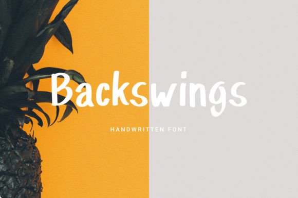 Backswings: The Cool and Casual Display Font for Modern Design