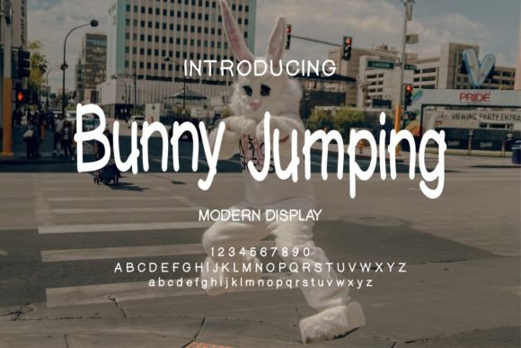 Bunny Jumping: A Fun and Friendly Display Font for Creative Projects