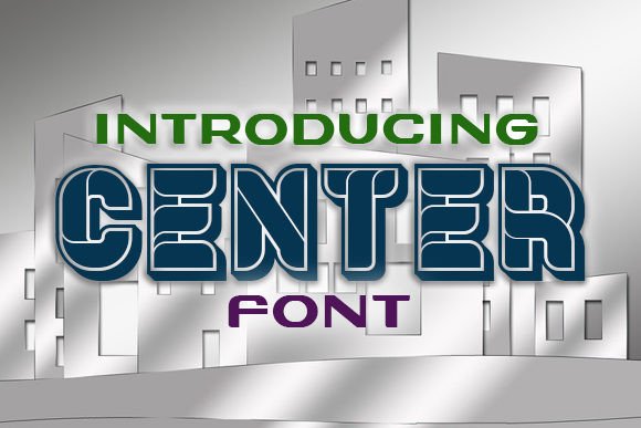 Center: A Bold 3D Typeface for Eye-Catching Designs