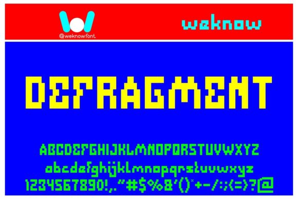 Defragment: A Futuristic Font for Creative Projects
