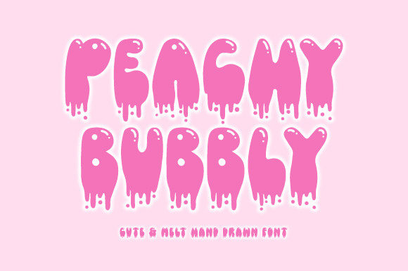 Exploring Peachy Bubbly: A Playful and Versatile Hand-Drawn Font