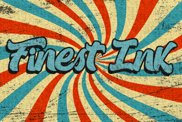 Finest Ink: A Bold and Retro Typography for Modern Design