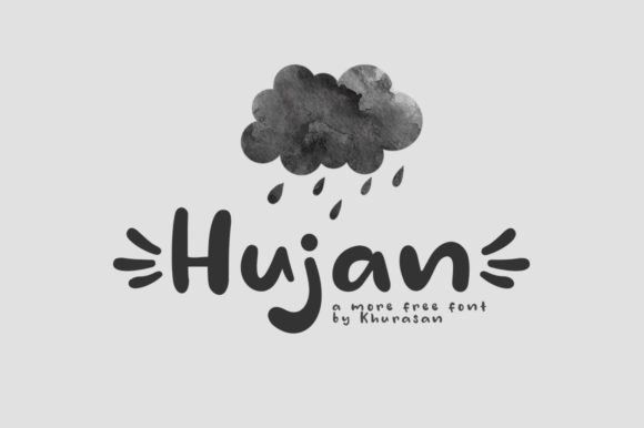 Hujan: A Modern Display Font for Creative Projects
