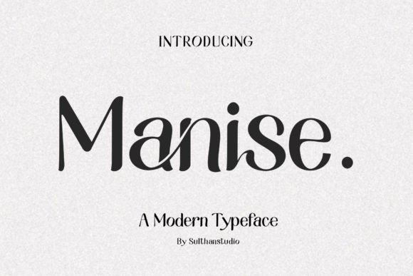 manise: a modern font with elegant lowercase ligatures