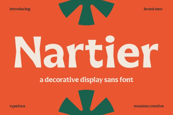 Nartier: A Modern Display Font for Creative Workflows