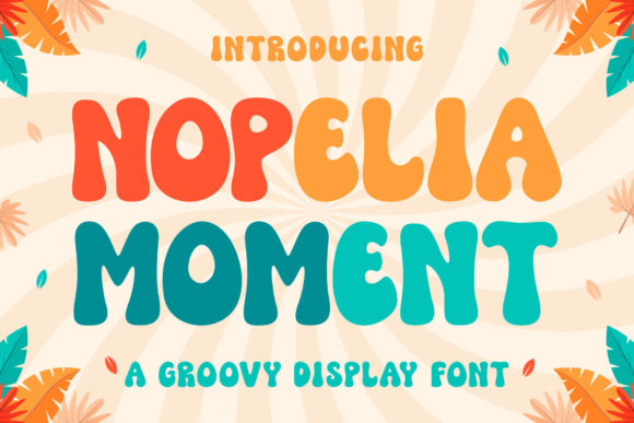 Nopelia Moment: A Groovy Display Font for Creative Projects