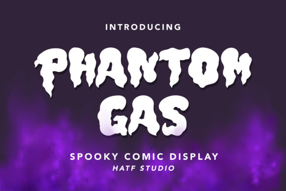 Phantom Gas: A Spooky and Stylish Font for Halloween Design Projects