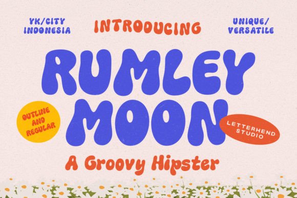 Rumley Moon: A Bold, Retro Display Font for Creative Expression