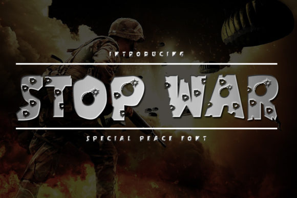 Stop War: A Fresh and Elegant Display Font for Creative Projects