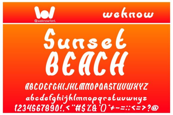The Unique Charm and Versatility of the Sunset Beach Font