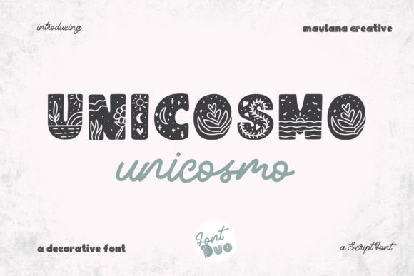Unicosmo Duo: A Unique Font for Creative and Decorative Typography