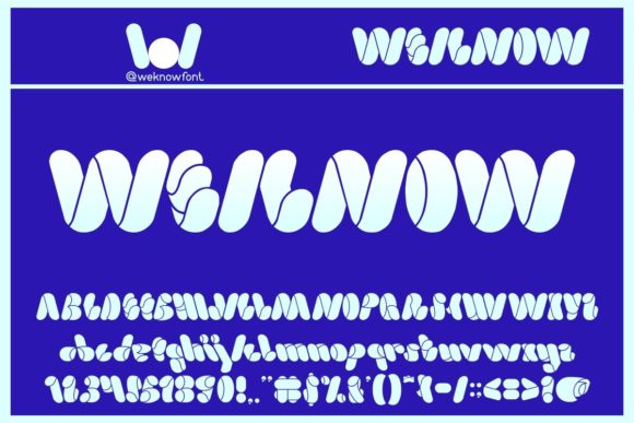 Weknow: A Bold Display Font for Creative and Professional Projects